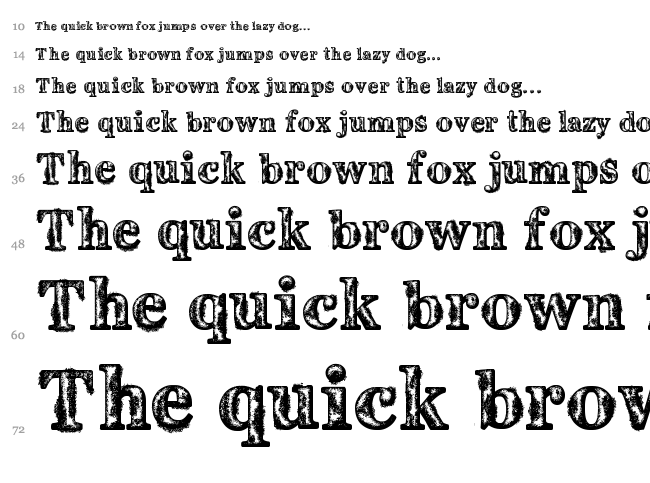 Coral Oxid font waterfall